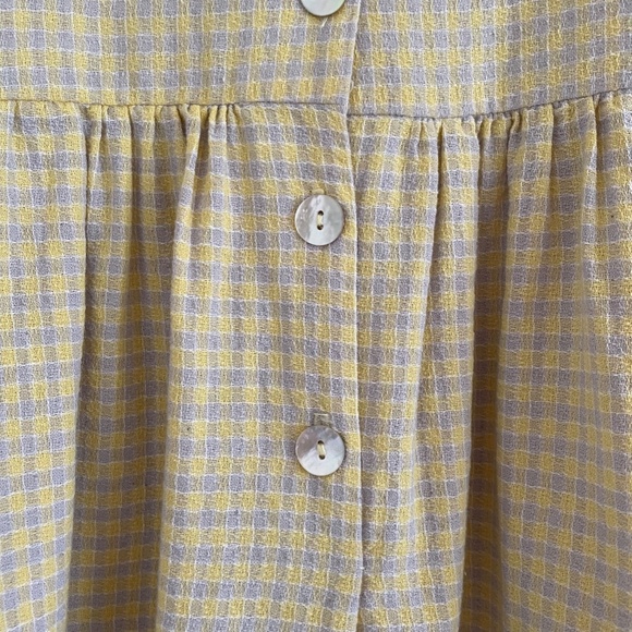 Reclaimed Vintage Dress In Check - Gray & yellow / US 4 - Picture 3 of 5
